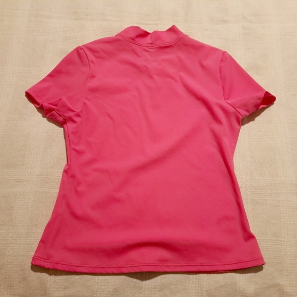 Lands End girls size Medium or 10/12 pink swim rash guard - Picture 2 of 4